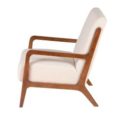 Zago Fauteuil En Bouclette écru Et Pin - Nala -SEMA design Boutique 0d98f 626689 frn02 web