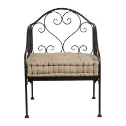 Comptoir De Famille Fauteuil Brun En Fer Forge - Volute -SEMA design Boutique 140280 DET01 WEB