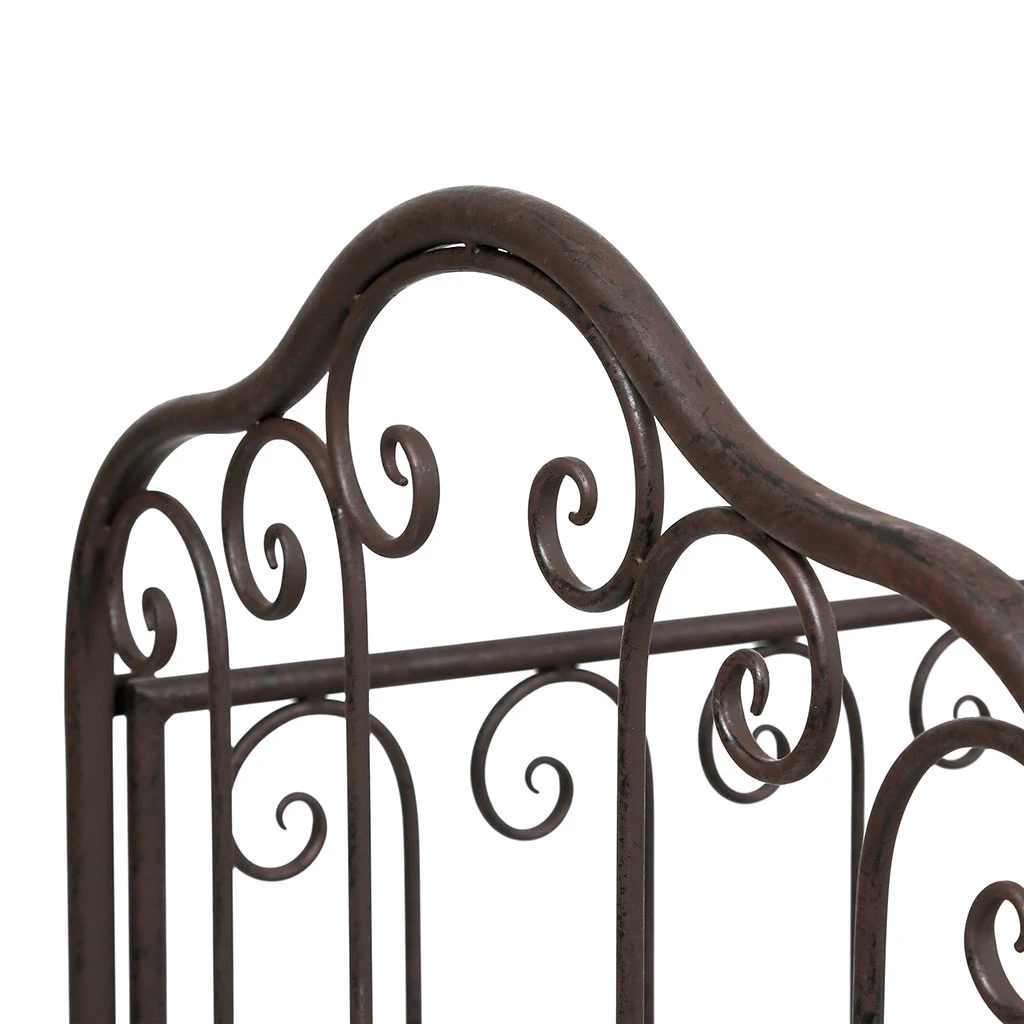 Comptoir De Famille Banquette 2 Places En Fer Brun - Charmet 6 Comptoir De Famille Banquette 2 Places En Fer Brun - Charmet – Image 4