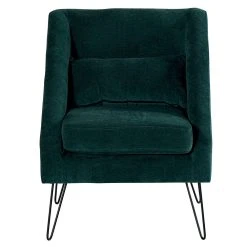 Casita Fauteuil En Tissu Pétrôle - Alida -SEMA design Boutique 305b0 fauvicpet