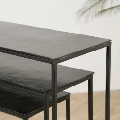 Côté Table Console Gigogne (x3) En Fer Noir - Felia -SEMA design Boutique 37338 SITU05 WEB