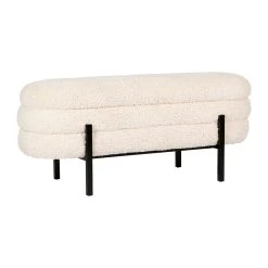 SEMA DESIGN Banc Coffre En Tissu Bouclette Crème Et Fer Noir - Cosine -SEMA design Boutique 3f9a2 76523 det02 hdd