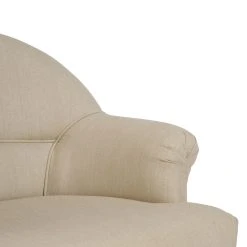 Comptoir De Famille Fauteuil Crapaud En Pin Et Coton Crème - Chambray -SEMA design Boutique 5225 DET02 WEB