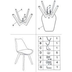 Opjet Chaise Salle à Manger Scandinave Jaune - Samantha -SEMA design Boutique 608201 FRN05 WEB