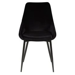 Zago Chaise Salle à Manger En Velours Noir - Ben 8 Zago Chaise Salle à Manger En Velours Noir - Ben -SEMA design Boutique 615171 FRN02 WEB