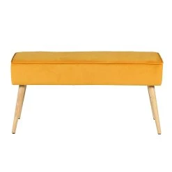 Zago Banc Scandinave Velours Moutarde - Popy