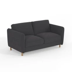 Inside Canapé Convertible 2 Places Gustave - Velours Vintage - Adore Anthracite -SEMA design Boutique 619738 FRN02 WEB