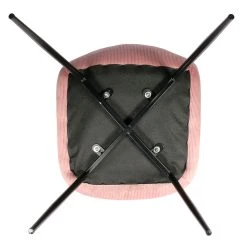 Home Déco Factory Chaise Salle à Manger En Velours Cotelé Rose - Giulia 11 Home Déco Factory Chaise Salle à Manger En Velours Cotelé Rose - Giulia -SEMA design Boutique 620094 FRN04 WEB