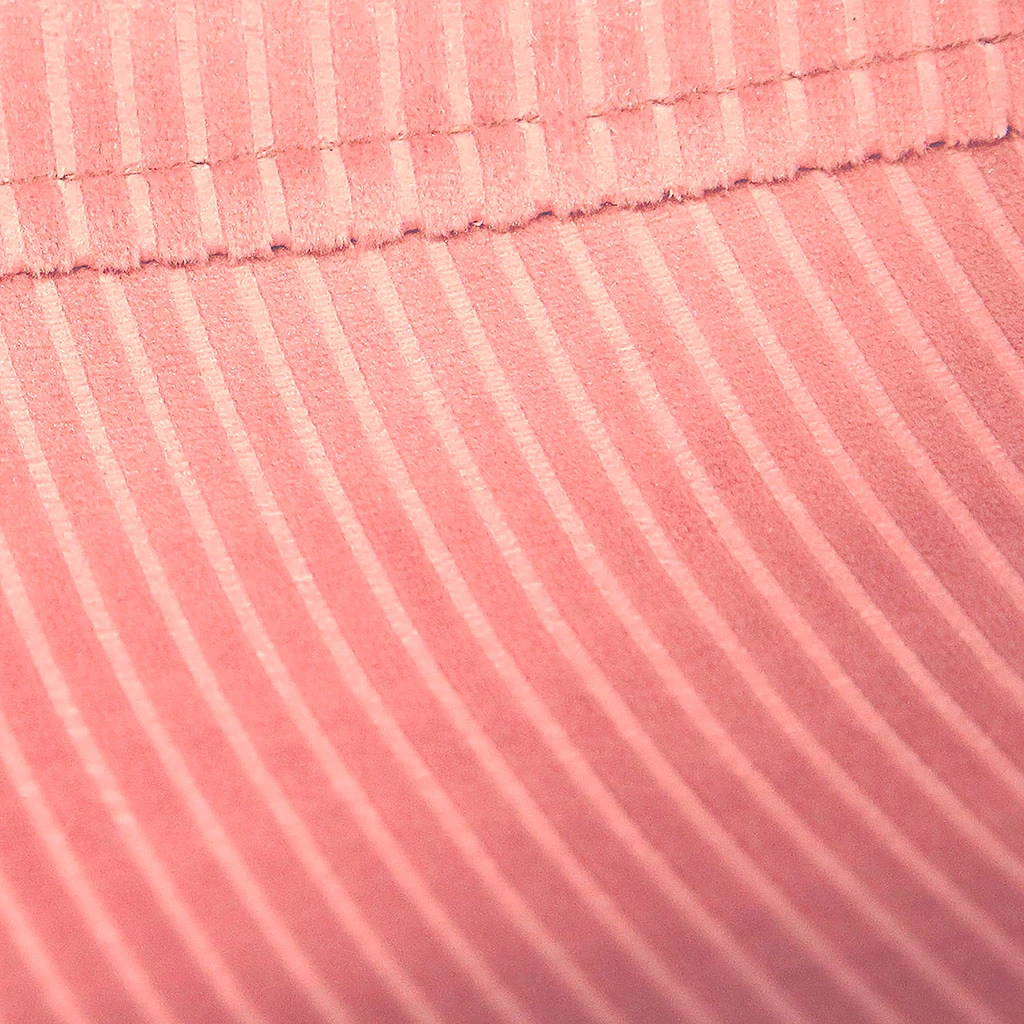 Home Déco Factory Chaise Salle à Manger En Velours Cotelé Rose - Giulia 7 Home Déco Factory Chaise Salle à Manger En Velours Cotelé Rose - Giulia – Image 5