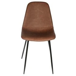 Home Déco Factory Chaise Salle à Manger Effet Cuir Marron - Amber -SEMA design Boutique 620097 FRN04 WEB