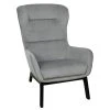 Home Déco Factory Fauteuil En Velours Côtelé Gris Foncé - Roma -SEMA design Boutique 623004 FRN01 WEB