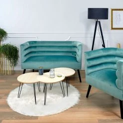 Home Déco Factory Canape Amelia Velours Vert De Gris -SEMA design Boutique 623888 FRN04 WEB