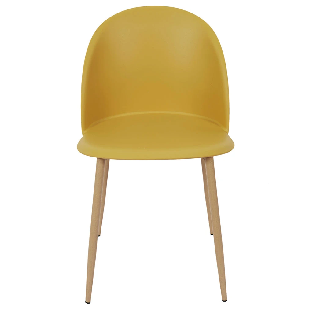 Home Déco Factory Chaise Salle à Manger Scandinave Moutarde - Bergen 4 Home Déco Factory Chaise Salle à Manger Scandinave Moutarde - Bergen – Image 2
