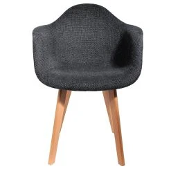 Home Déco Factory Chaise Avec Accoudoir En Tissu Grosse Maille Noir - Scarlett 9 Home Déco Factory Chaise Avec Accoudoir En Tissu Grosse Maille Noir - Scarlett -SEMA design Boutique 623919 FRN02 WEB