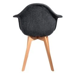 Home Déco Factory Chaise Avec Accoudoir En Tissu Grosse Maille Noir - Scarlett 11 Home Déco Factory Chaise Avec Accoudoir En Tissu Grosse Maille Noir - Scarlett -SEMA design Boutique 623919 FRN04 WEB