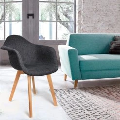 Home Déco Factory Chaise Avec Accoudoir En Tissu Grosse Maille Noir - Scarlett 13 Home Déco Factory Chaise Avec Accoudoir En Tissu Grosse Maille Noir - Scarlett -SEMA design Boutique 623919 FRN06 WEB