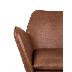 White Label Living Fauteuil Effet Cuir Vintage Marron - Bastien -SEMA design Boutique 627289 FRN05 WEB