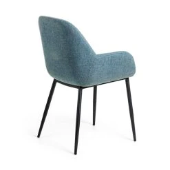 La Forma Chaise Avec Accoudoir En Tissu Bleu Clair - Konna -SEMA design Boutique 627658 FRN03 WEB