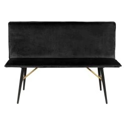 Zago Banc En Velours Noir - Vero