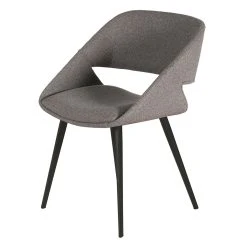 Zago Chaise Salle à Manger Tissu Gris - Alma -SEMA design Boutique 633420 FRN02 WEB