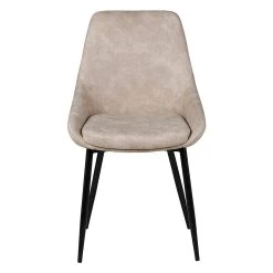 Zago Chaise Salle à Manger Tissu Effet Daim Beige - Ben -SEMA design Boutique 633422 FRN02 WEB