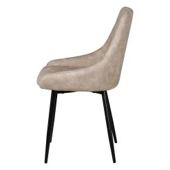 Zago Chaise Salle à Manger Tissu Effet Daim Beige - Ben -SEMA design Boutique 633422 FRN04 WEB