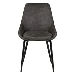 Zago Chaise Salle à Manger Tissu Effet Daim Gris Foncé - Ben 9 Zago Chaise Salle à Manger Tissu Effet Daim Gris Foncé - Ben -SEMA design Boutique 633423 FRN02 WEB