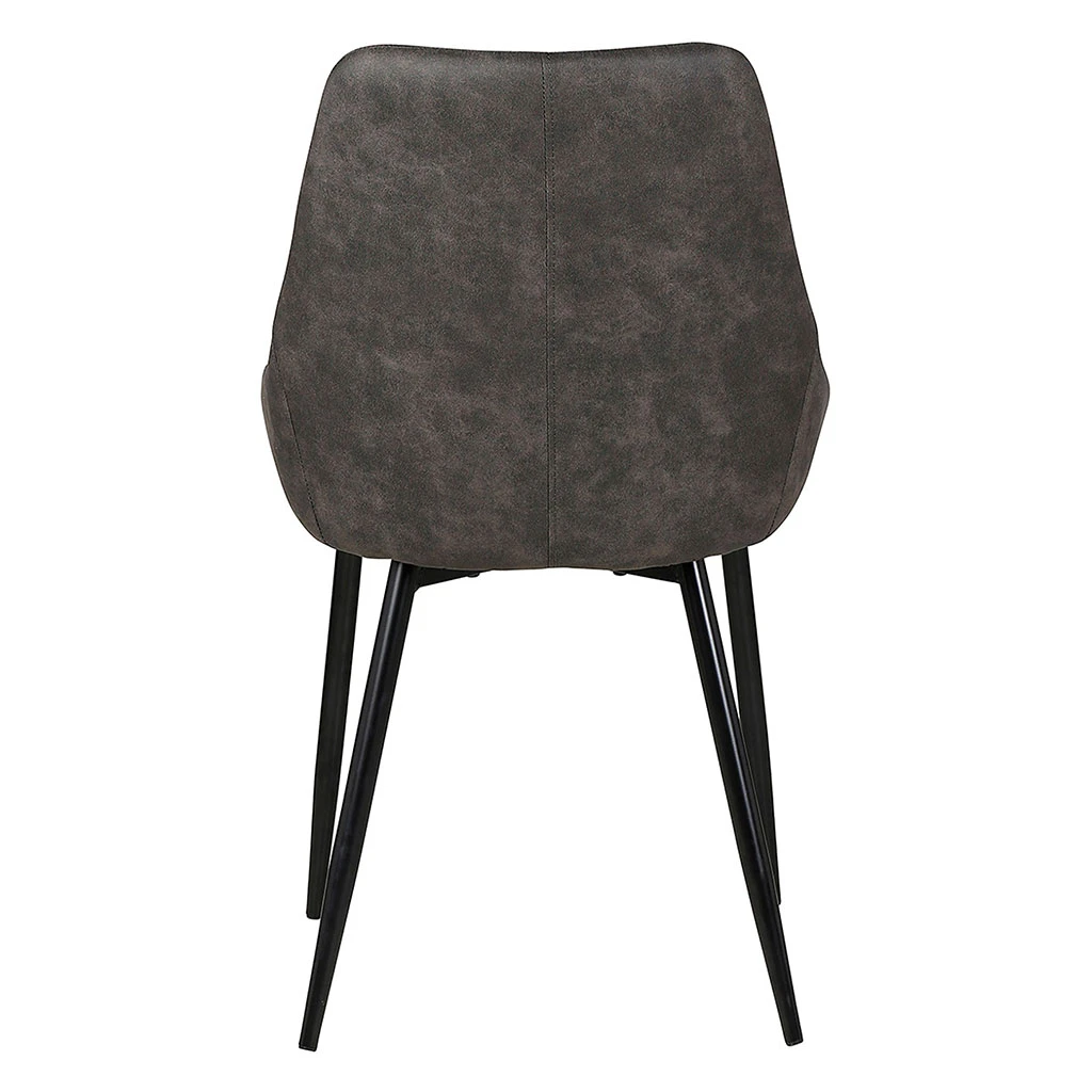 Zago Chaise Salle à Manger Tissu Effet Daim Gris Foncé - Ben 7 Zago Chaise Salle à Manger Tissu Effet Daim Gris Foncé - Ben – Image 5