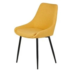 Zago Chaise Salle à Manger Tissu Moutarde - Ben -SEMA design Boutique 633424 FRN03 WEB