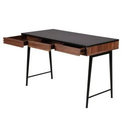 Zago Bureau En Noyer Et Métal Noir - Nuna -SEMA design Boutique 633448 FRN05 WEB