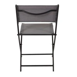 Home Déco Factory Chaise Exterieur Pliable En Acier Grise - Emyla -SEMA design Boutique 633461 FRN05 WEB