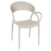Home Déco Factory Chaise Exterieur Taupe En Plastique Sacha Empilable -SEMA design Boutique 633474 FRN01 WEB