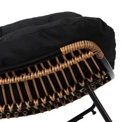 Home Déco Factory Fauteuil De Jardin A Bascule Coussin Noir -Tamia -SEMA design Boutique 633482 FRN04 WEB