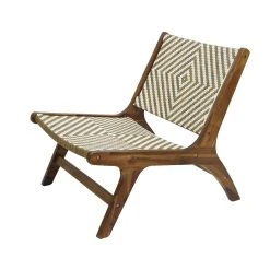 Kaemingk Fauteuil De Jardin En Resine Tressee Blanc -Verona