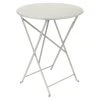 Fermob Table De Jardin Ronde Pliante En Acier Gris Argile - Bistro -SEMA design Boutique 633834 FRN01 WEB