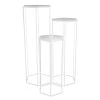 Home Déco Factory Sellettes Gigogne (x3) En Metal Blanc -SEMA design Boutique 638122 FRN01 WEB