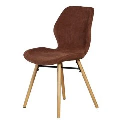 Zago Chaise Salle à Manger En Tissu Soft Touch Marron Nèfle - Keri -SEMA design Boutique 638829 FRN02 WEB