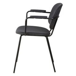 Zago Fauteuil En Tissu Effet Daim Noir - Aston -SEMA design Boutique 646232 FRN03 WEB