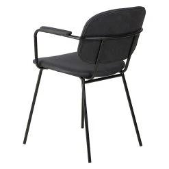 Zago Fauteuil En Tissu Effet Daim Noir - Aston -SEMA design Boutique 646232 FRN05 WEB