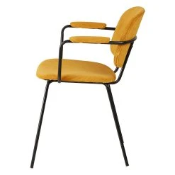 Zago Fauteuil Velours Côtelé Curry - Aston 10 Zago Fauteuil Velours Côtelé Curry - Aston -SEMA design Boutique 646234 FRN03 WEB