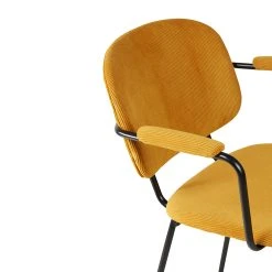 Zago Fauteuil Velours Côtelé Curry - Aston 13 Zago Fauteuil Velours Côtelé Curry - Aston -SEMA design Boutique 646234 FRN06 WEB