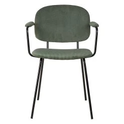 Zago Fauteuil Tissu Effet Daim Vert Sapin - Aston