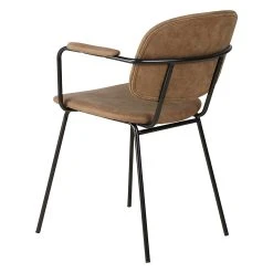 Zago Fauteuil Tissu Effet Daim Marron Foncé - Aston -SEMA design Boutique 646237 FRN05 WEB