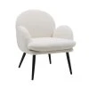 Zago Fauteuil En Tissu Effet Laine Bouclette Blanc - Oria 1 Zago Fauteuil En Tissu Effet Laine Bouclette Blanc - Oria -SEMA design Boutique 646238 FRN01 WEB