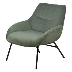 Zago Fauteuil En Velours Côtelé Vert Sapin - Martin -SEMA design Boutique 646262 FRN02 WEB