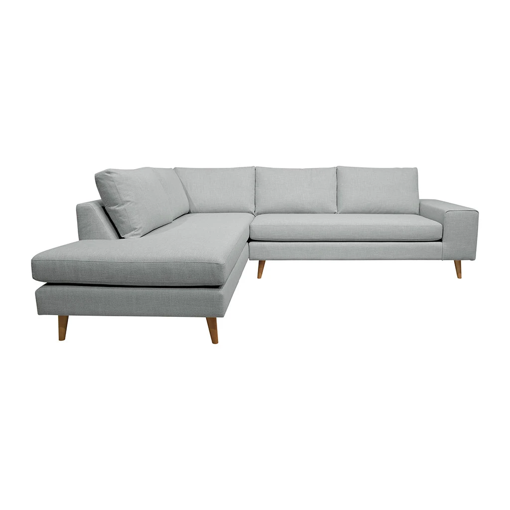 Inside Canapé D'angle Gauche 5 Places André - Tissu Bouclette - Alpine Grey 3 Inside Canapé D'angle Gauche 5 Places André - Tissu Bouclette - Alpine Grey