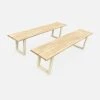Alice's Garden Lot De 2 Bancs En Acacia Brossé Et Acier Beige L180cm - Salta 1 Alice's Garden Lot De 2 Bancs En Acacia Brossé Et Acier Beige L180cm - Salta -SEMA design Boutique 649039 FRN01 WEB