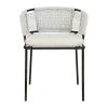 SEMA DESIGN Fauteuil En Fer Noir Et Assise Coton - Cobalt -SEMA design Boutique 76038 DEB WEB
