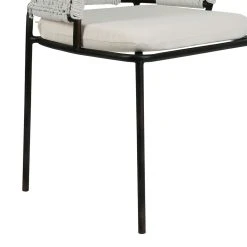 SEMA DESIGN Fauteuil En Fer Noir Et Assise Coton - Cobalt -SEMA design Boutique 76038 DET04 WEB