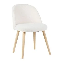 SEMA DESIGN Chaise Bouclette Ivoire Et Bois De Pin - Element -SEMA design Boutique 76250 DET01 WEB